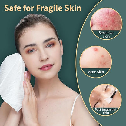 Ourmed Life Disposable Face Towels, Clean Facial Wash Cloth without Lint