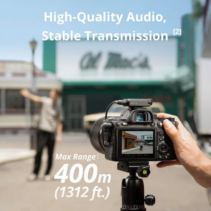 DJI Mic Mini (2 TX + 1 RX + Charging Case), Wireless Lavalier Microphone for iPhone/Camera/Android, Ultralight, Detail-Rich Audio, 48h Use, Noise Cancelling, Automatic Limiting, Vlog, Streaming