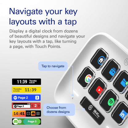 Elgato Stream Deck Neo – 8 Customizable Keys, 2 Touch Points, Speed Through Tasks & Workflows - Control Word, Excel, PowerPoint, Teams, Zoom, Spotify and More, Drag-’n-Drop Setup - Works with Mac & PC