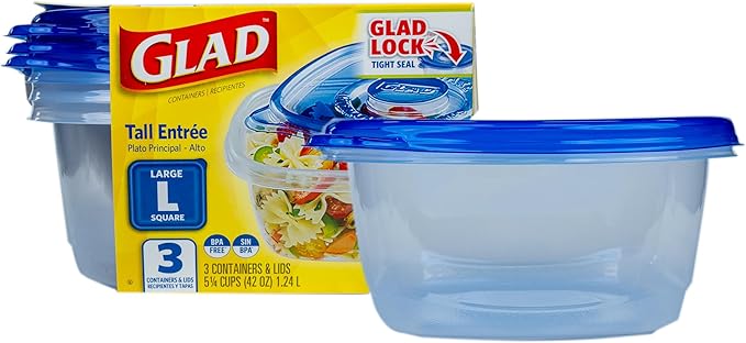 Glad GladWare Tall Entree Food Storage Containers