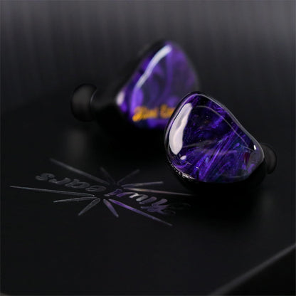 Linsoul Kiwi Ears Cadenza 10mm Beryllium Dynamic Driver IEM 3D Printed with Detachable Interchangeable Plug 0.78 2pin 3.5mm IEM Cable for Musician Audiophile (Purple)