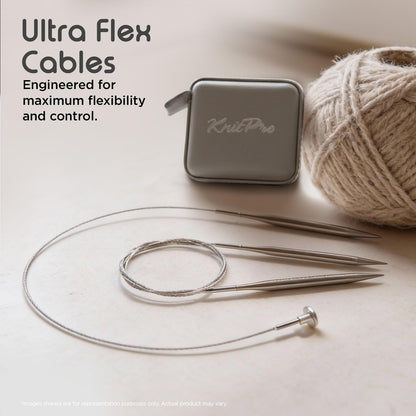KnitPro Stelo Midi Normal Interchangeable Needle Set 5" (13cm) | 7 US Sizes (2.5 to 8)