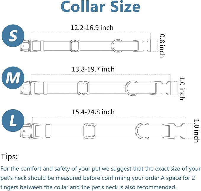 Dog Collar and Leash Set.Soft and Easy to Clean Vegan Leather with Rose Gold Metal Buckle for Small Medium Large Dogs (Off-White, M(13.8"-19.7"))