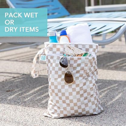 Bumkins Waterproof Wet Dry Bag for Baby, Swim Suit, Cloth Diapers, Pump Parts