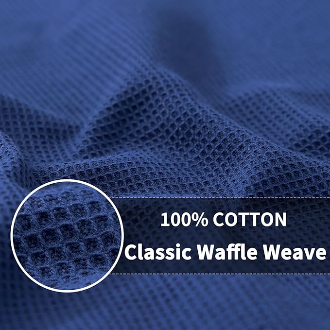 Homaxy 100% Cotton Kitchen Towels and Dishcloths Set