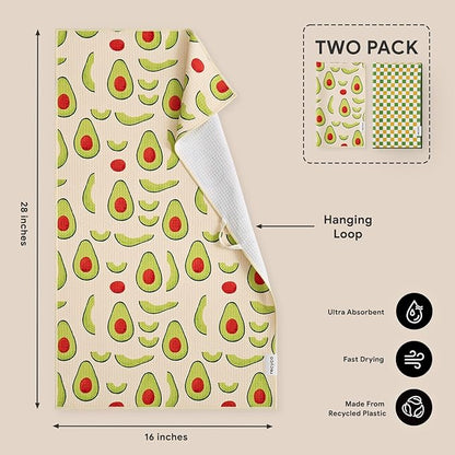 RECYCO Waffle Kitchen Towel Set of 2