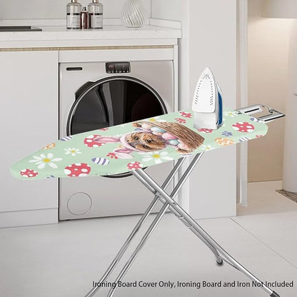 Easter Egg Dog Ironing Board Cover Large Christmas Pattern Extra Wide Table Top