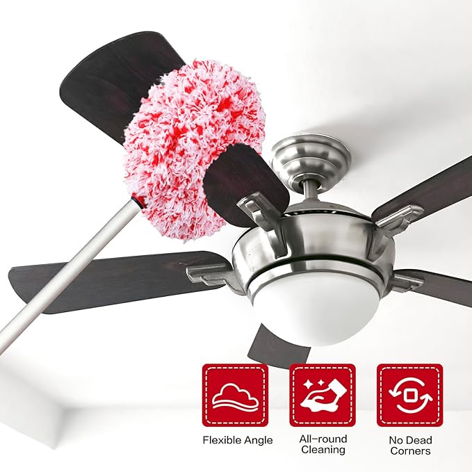 Ceiling Fan Cleaner Duster Reusable Microfiber Ceiling Fan Blade Cleaner