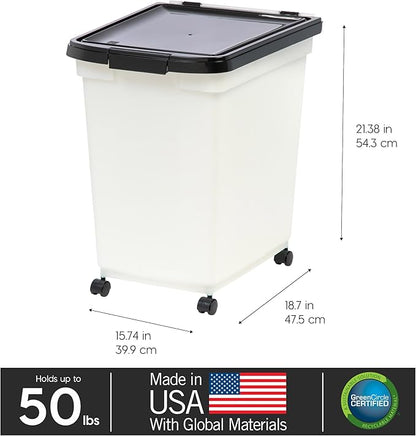 IRIS USA Dog Food Storage Container 50 lbs,
