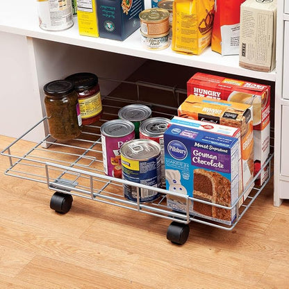 Expandable Rolling Metal Basket by Chef's Pride