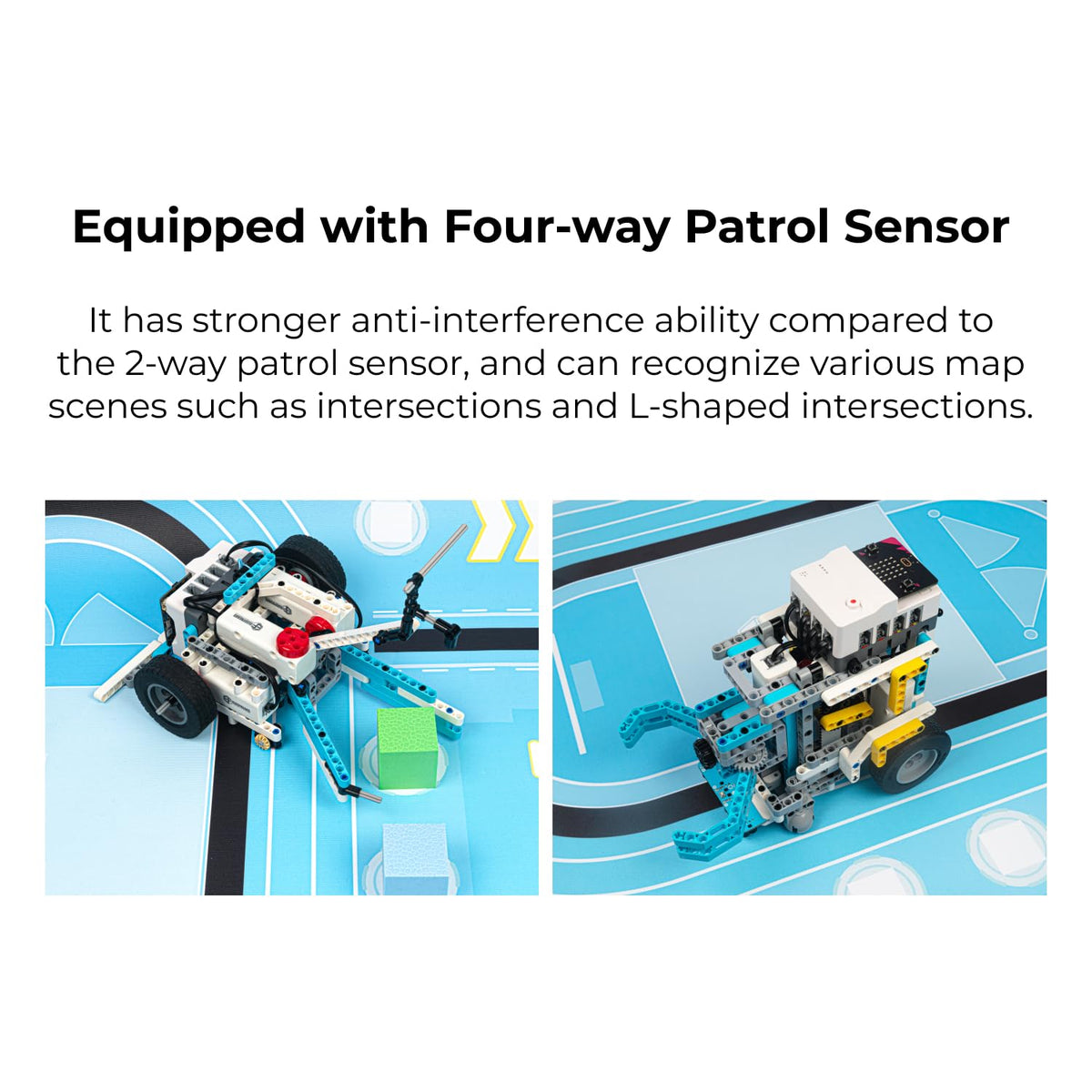 ELECFREAKS Micro:bit Sport Kit with Nezha Pro Expansion Board 11+ Learning Projects,microbit Planet X Sensors Starter Kit with Closed Loop Motor(Without Micro:bit)