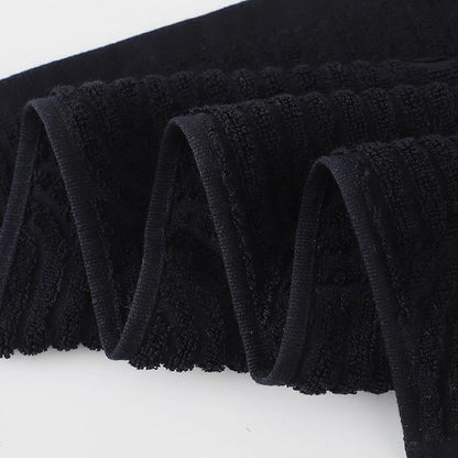 Pidada Hand Towels Set of 4 Striped Pattern 100% Cotton Absorbent Soft
