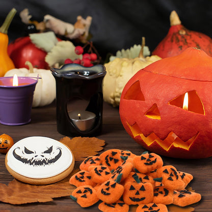 Hillsuren 24 Pcs Halloween Felt Pumpkin Wool Felt Ball Garland Spooky Fabric Pumpkin Ornaments for DIY Crafts Halloween Fall Party Hanging Home Wall Table Farmhouse Tree Indoor Outdoor Decoration