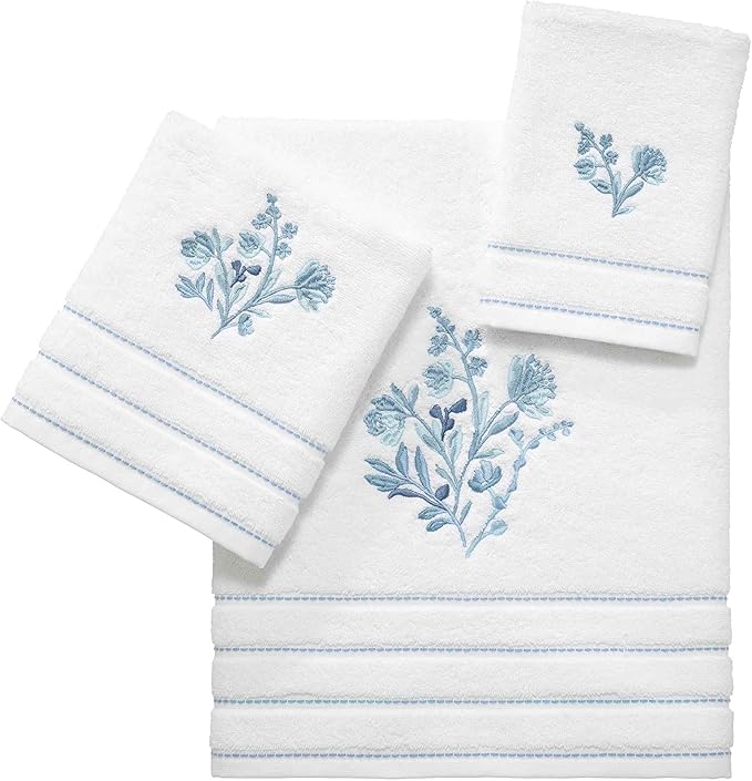 Izod - Hand Towels, Soft & Absorbent Cotton, Floral Bathroom Decor