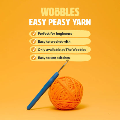 The Woobles Beginners Crochet Kit with Easy Peasy Yarn as seen on Shark Tank Bundle - with Step-by-Step Video Tutorials - Kiki The Chick and JoJo The Bunny