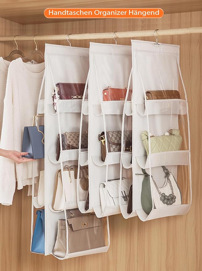 AARAINBOW 2 Packs Hanging Handbag Purse Organizer