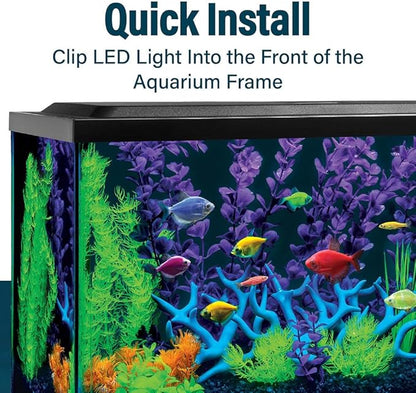 GloFish 6-Inch LED Light Stick for Fish Aquariums Up to 5 Gallons, 1 Count, with White and Blue LED Lights
