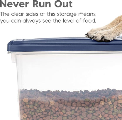 IRIS USA Dog Food Storage Container, 30 lbs & 11 lbs Combo, Cat Food Storage