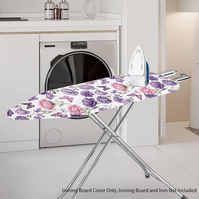 Butterfly Rose Flower Iron Board Cover
