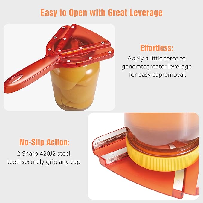 Uinxan Jar Opener for Weak Hands & Seniors with Arthritis - Handheld Manual | Effortlessly Opens Stubborn Screw Lids & Bottle Caps. 304 Stainless Steel. Durable. Patented Kitchen Gadget (Green)