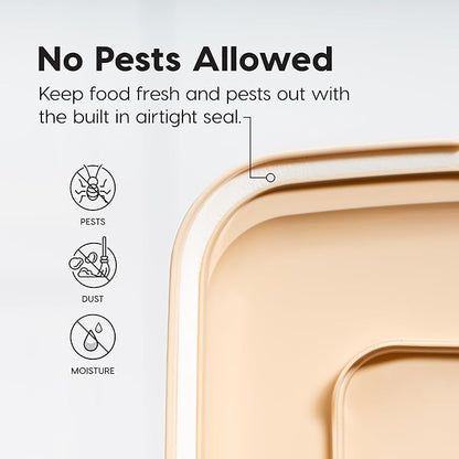 IRIS USA Dog Food Storage Container, Airtight Lid, Versatile Pet Food Bin