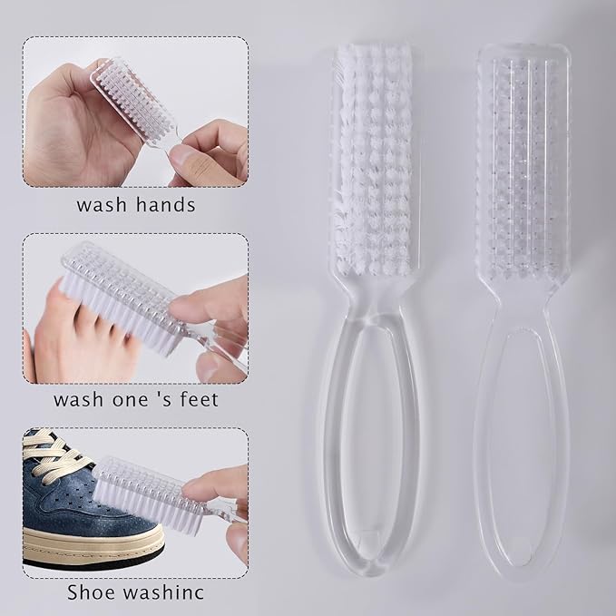 Yebeauty Nail Brush Fingernail Cleaner, 4 Pack Hand Scrub Cleaning Brush