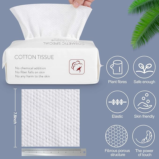 Disposable Face Towel Facial Tissue Soft Cotton Facial Cleansing Cloths