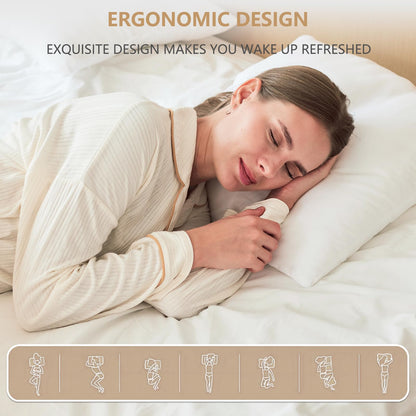 Luxury Throw Pillow Inserts, Pack of 6, 18 x 18 inches Hypoallergenic Ultra Soft White Polyester Microfiber Durable Couch Cushion Fillers