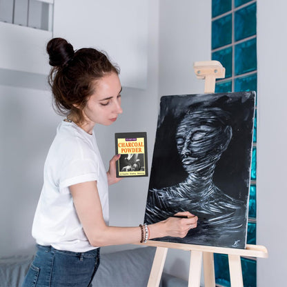 Eyaeyao Premium Charcoal Powder for Drawing and Art, Drawing Charcoal for Sketching, Shading, Blending with Beginners & Pro Artists (16 Ounces)