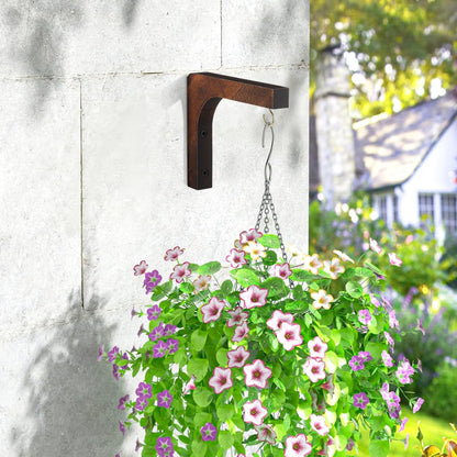 Abaodam Wooden Wall Plant Hanger Indoor Hanging Plant Hooks for Wall Mounted Flowerpot Bracket Suitable for Patio Balcony Garden Decor