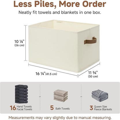 StorageWorks Foldable Storage Bins