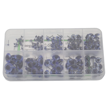 150Pcs Needle Felting Eyes mini Glass Blue Eyes Kits for Teddy Puppets Dolls Wool Felting Crafts