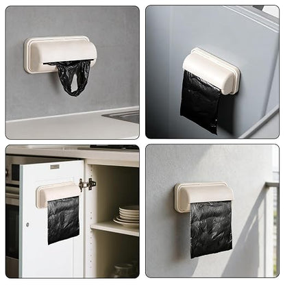2 Pcs Small Trash Bag Dispenser,Trash Bag Dispenser for Bottom of Can,Trash Bag Holder Dispenser,Garbage Bag Dispenser Kitchen Bathroom Toilet Storage Organization