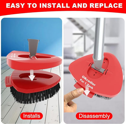 2 Pack Upgrade Scrub Brush Replace Heads Compatible