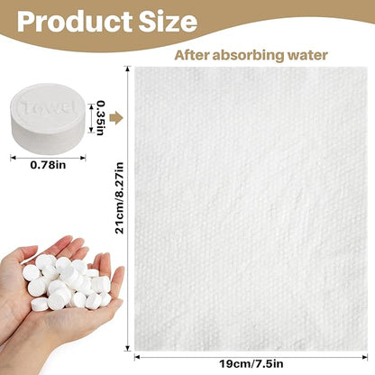 100 Compressed Towel Tablets