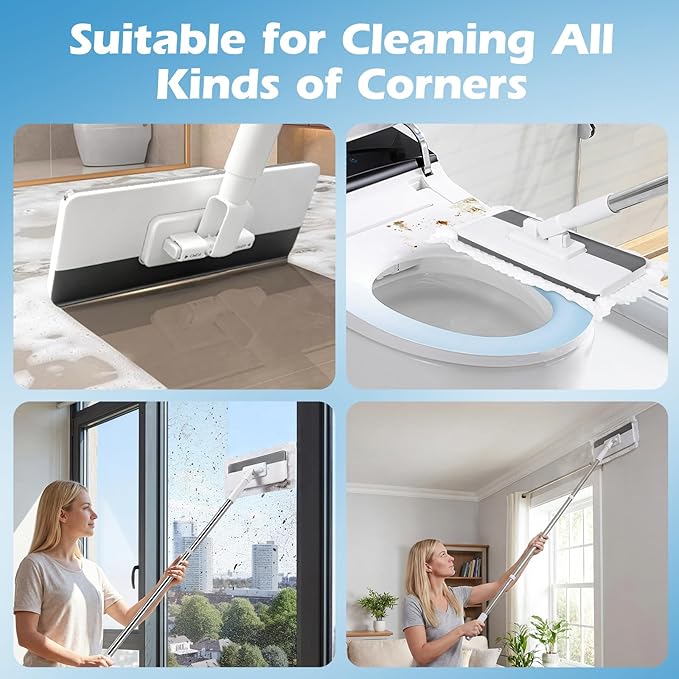 Mini Sweeper Mop, Masthome Reusable Clamp Mop