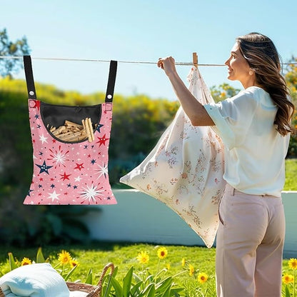 Clothes Pin Hanging Bag, Clothes Pins Bag Holder Outdoor 4.Stylish Clothespin