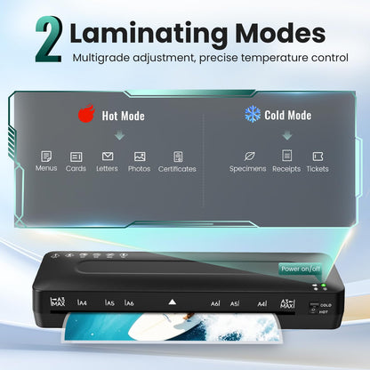 MAXDONE Laminator Machine 11x17-4-in-1 Thermal Cold 13 Inch Laminating Machine with Sheets, Paper Trimmer & Corner Rounder, ABS Jam Release & Fast Warm-up Laminator for A3/A4/A5, Home Office School