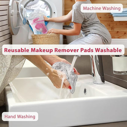 Makeup Remover Cloth, 12 Pack Makeup Remover Pads Microfiber Face Washcloth