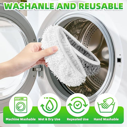 6 Pack Reusable Mop Pads Compatible