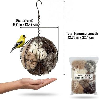 Bird Nesting Material for Wild Birds,Hummingbird Nesting Material,Reusable Hummingbird House Materials,Bird Watching Gifts