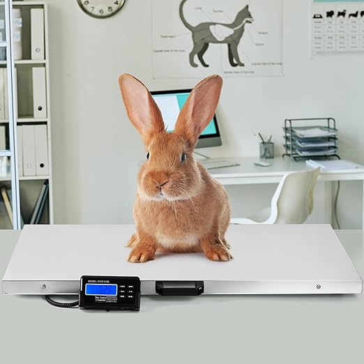 Houseables Pet Scale – Digital Animal Weighing Scale for Small and Large Pets, Puppies, Cats, Dogs, Livestock, Veterinary Use (440, Pounds)
