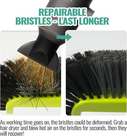 18" Pool Brush Head for Cleaning Swimming Pool Walls, Curved Ends