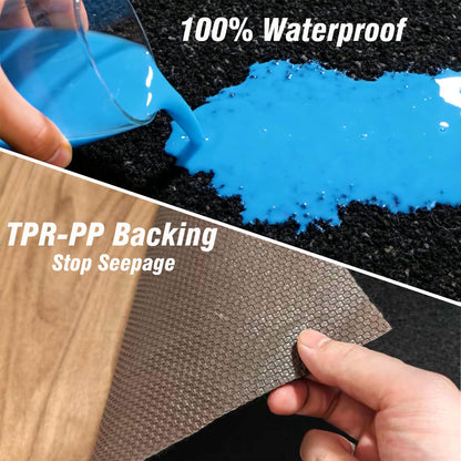 0.25" Thick Black Boat Carpet Marine,5x7ft Waterproof Non Slip TPR Backing Felt Indoor Outdoor Rugs for Home Patio Porch Deck Tent Carpet, When Water Keeps Soft,Unfading and securely