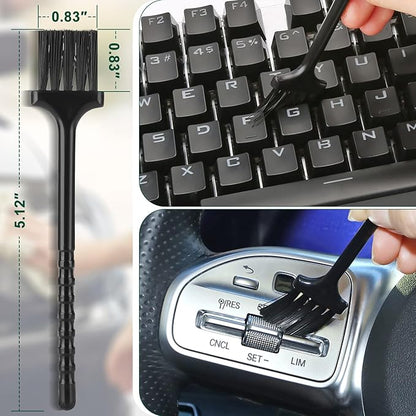 Car Interior Duster Detail Brush Cleaning Gel Kit, Soft Dash Vent Dusting Slime