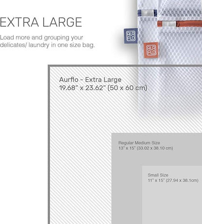 Mesh Laundry Bags for Delicates – 2 XLarge Durable Net