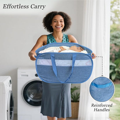 100L Mesh Pop Up Laundry Hampers