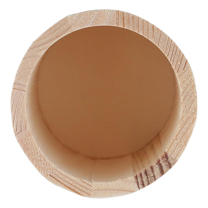 GINLANK 12 Pack 4 Inch Round Wooden Pencil Holders, Unfinished Wood Desk Organizer for DIY Crafts (3x3x4 Inches)