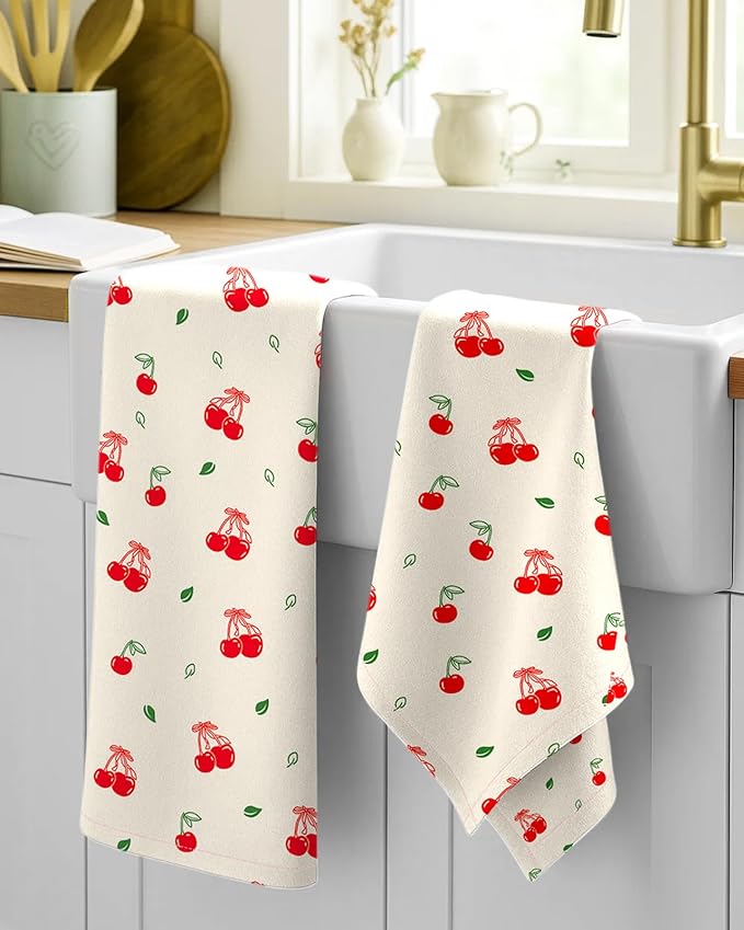 Flour Sack Kitchen Towels Set of 2-18x26 Cotton Dish Towels
