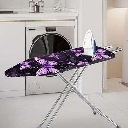 Purple Butterfly Ironing Board Cover Pretective Covers 15 x 54 Heavy Duty Iron